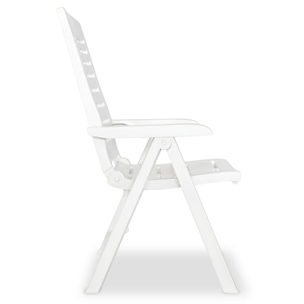 3 Piece Bistro Set Plastic White