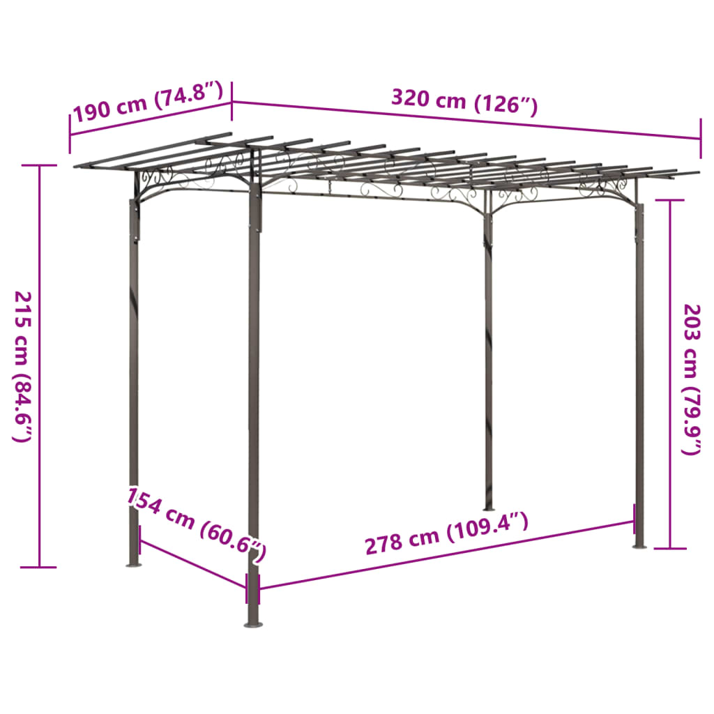 Rose Arch Garden Arbor Steel Garden Decoration