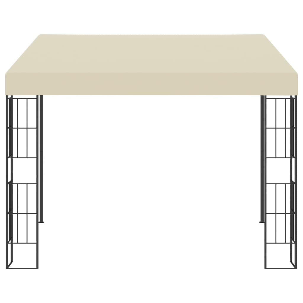 Wall-mounted Gazebo 3x3 m Cream Fabric