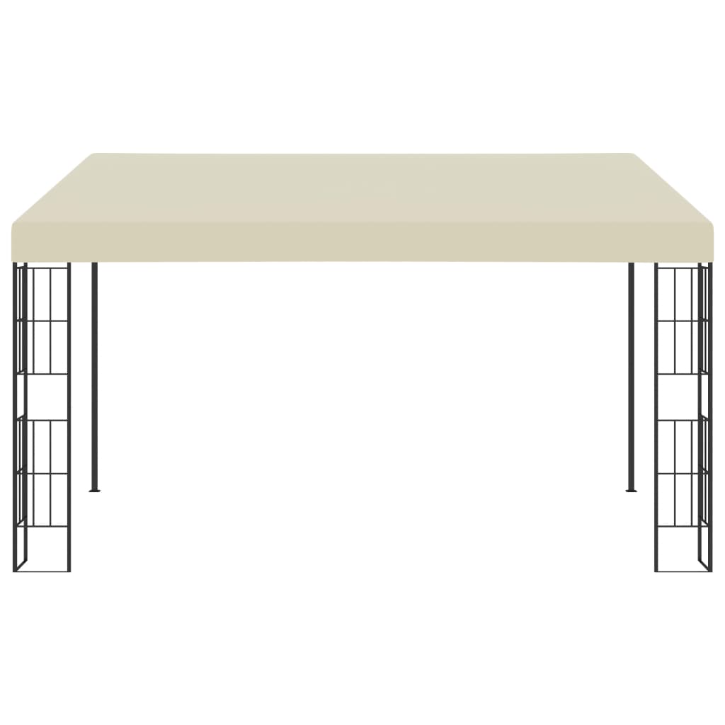 Wall-mounted Gazebo 3x4 m Cream Fabric