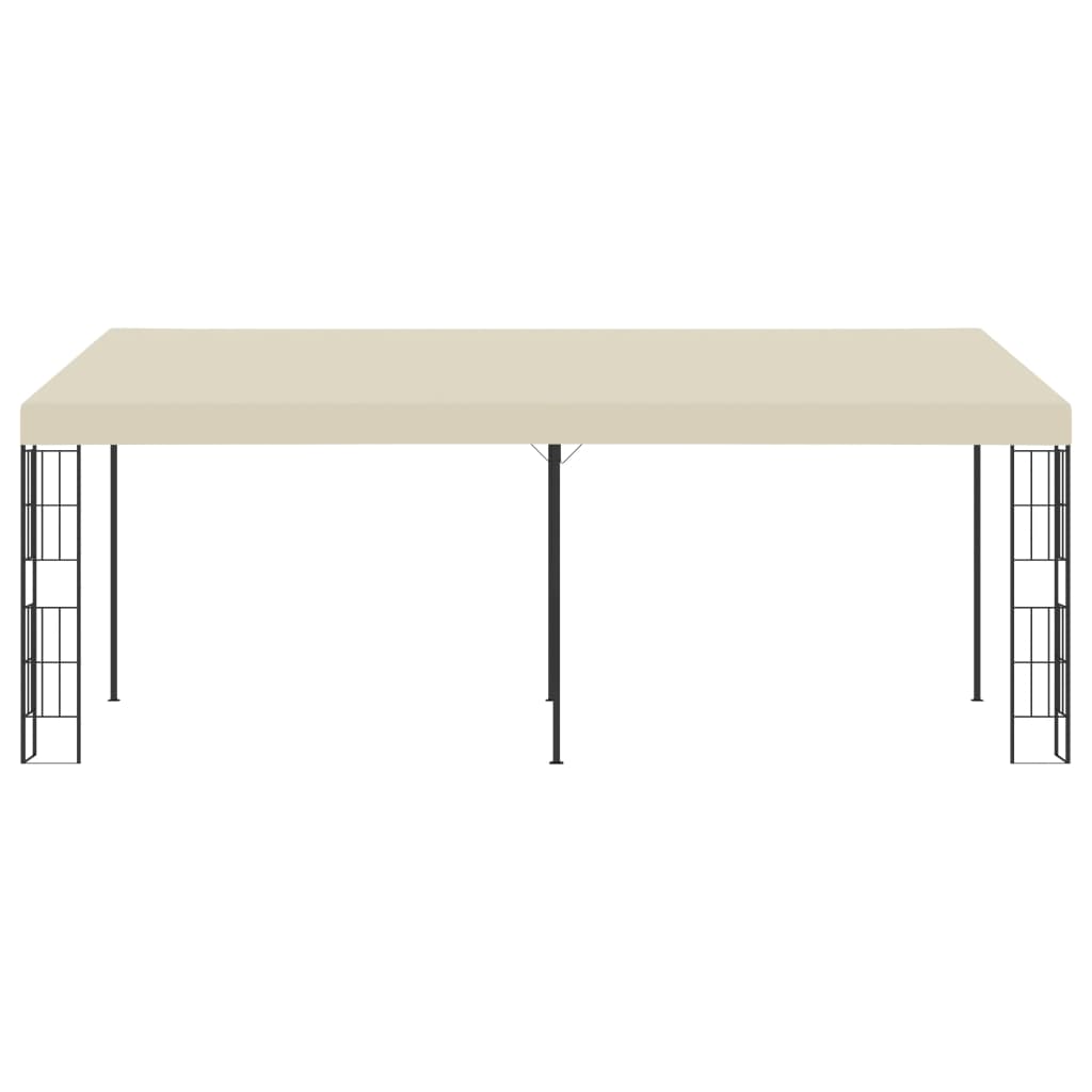 Wall-mounted Gazebo 3x6 m Cream Fabric