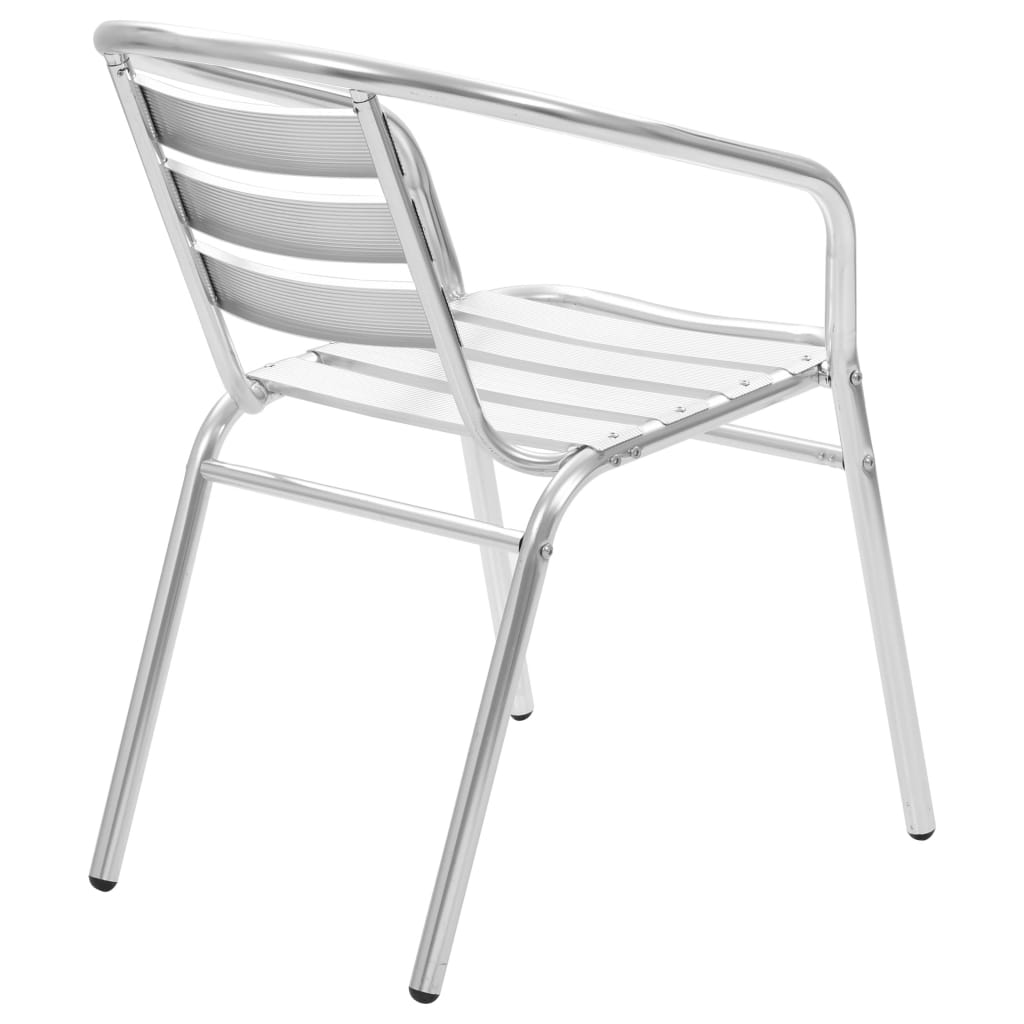 Stackable Outdoor Chairs 2 pcs Aluminium