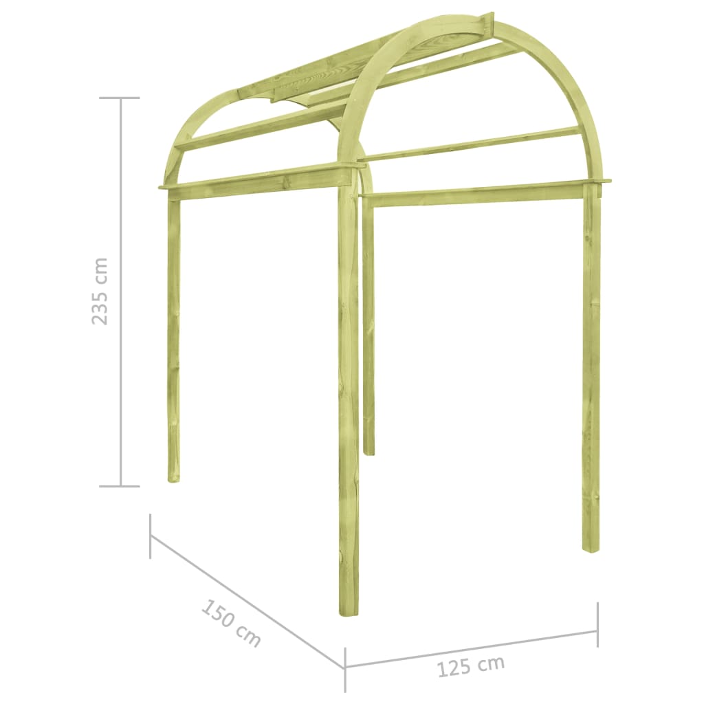 Trellis Arch 125x150x235 cm Impregnated Pinewood