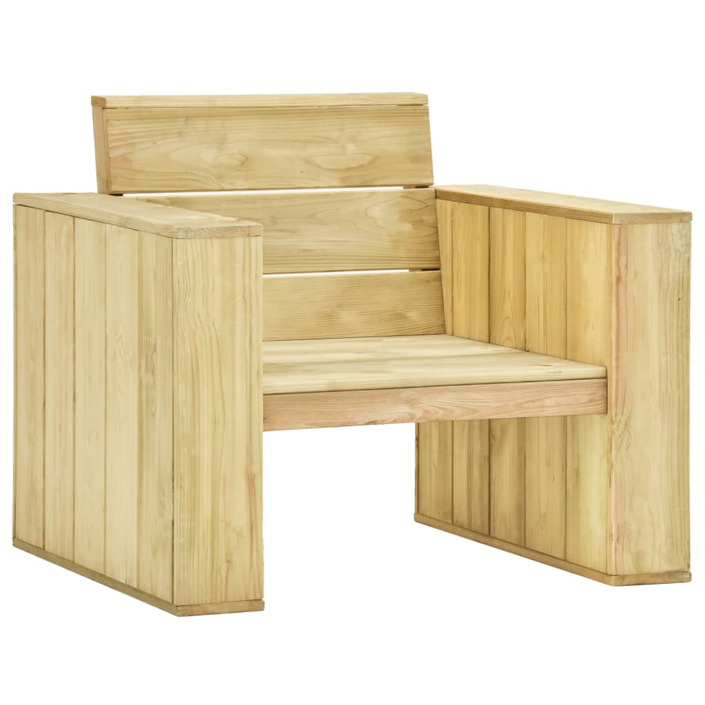 3 Piece Garden Lounge Set Impregnated Pinewood