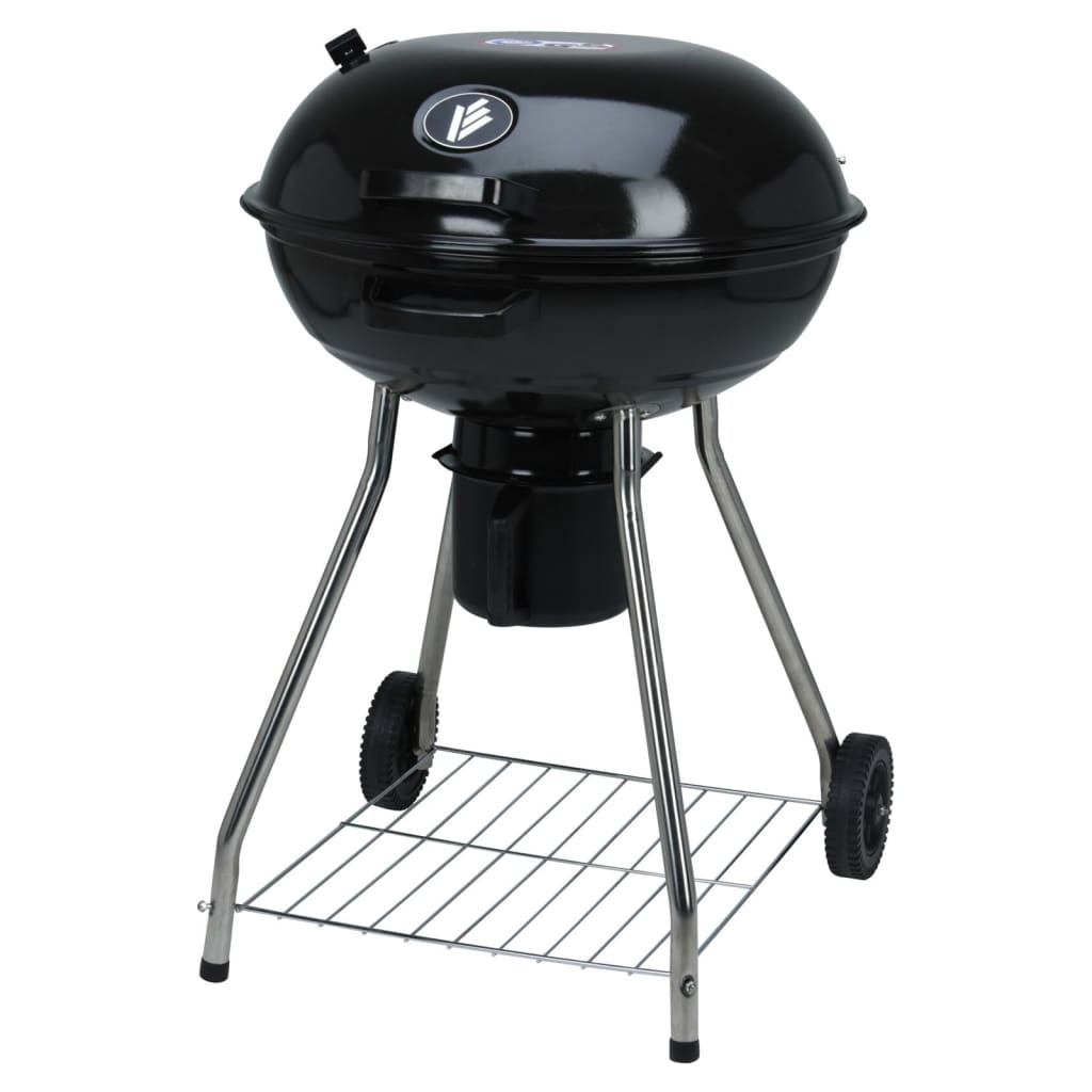 ProGarden Charcoal BBQ Grill on Wheels 56 cm Black