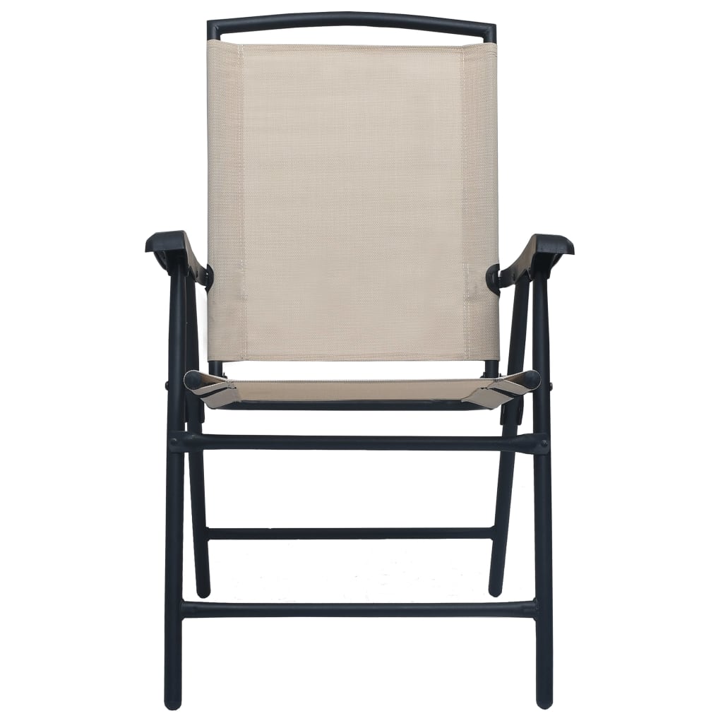 3 Piece Bistro Set Cream Steel