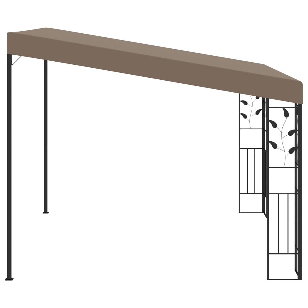 Wall-mounted Gazebo 3x3x2.5 m Taupe