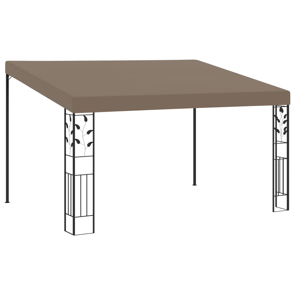 Wall-mounted Gazebo 4x3x2.5 m Taupe