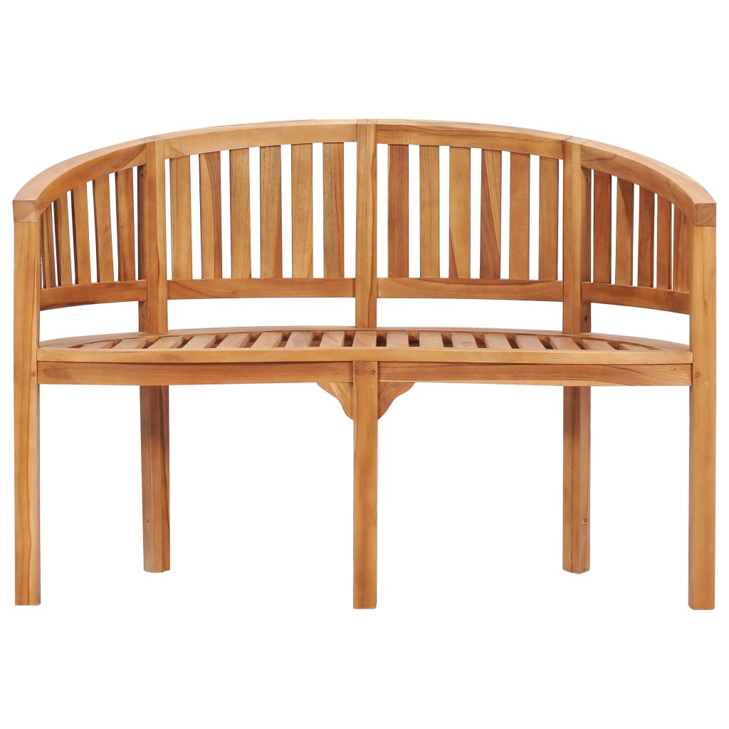 4 Piece Banana Garden Lounge Set Solid Teak Wood