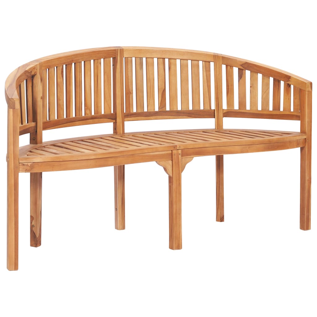 4 Piece Banana Garden Lounge Set Solid Teak Wood