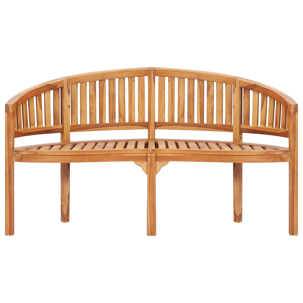 4 Piece Banana Garden Lounge Set Solid Teak Wood