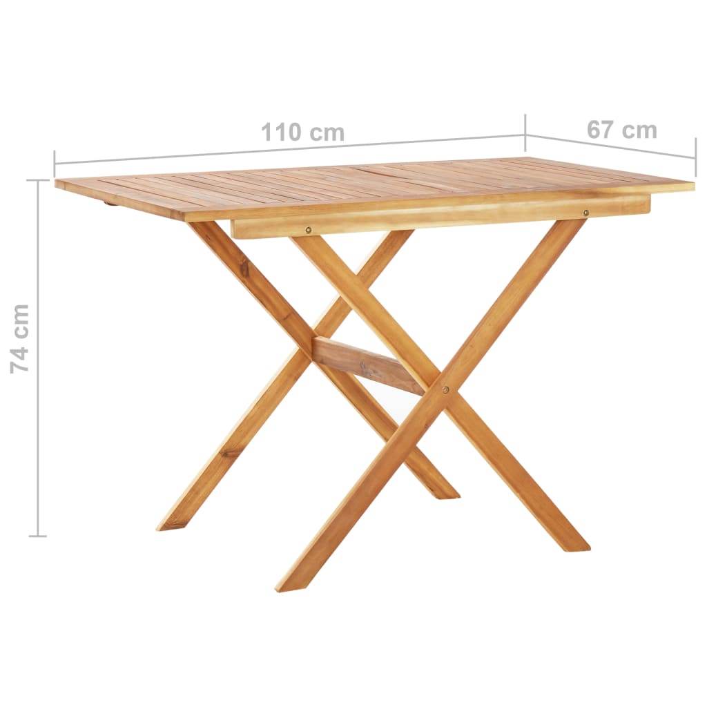 3 Piece Garden Dining Set Poly Rattan & Solid Acacia Wood Grey