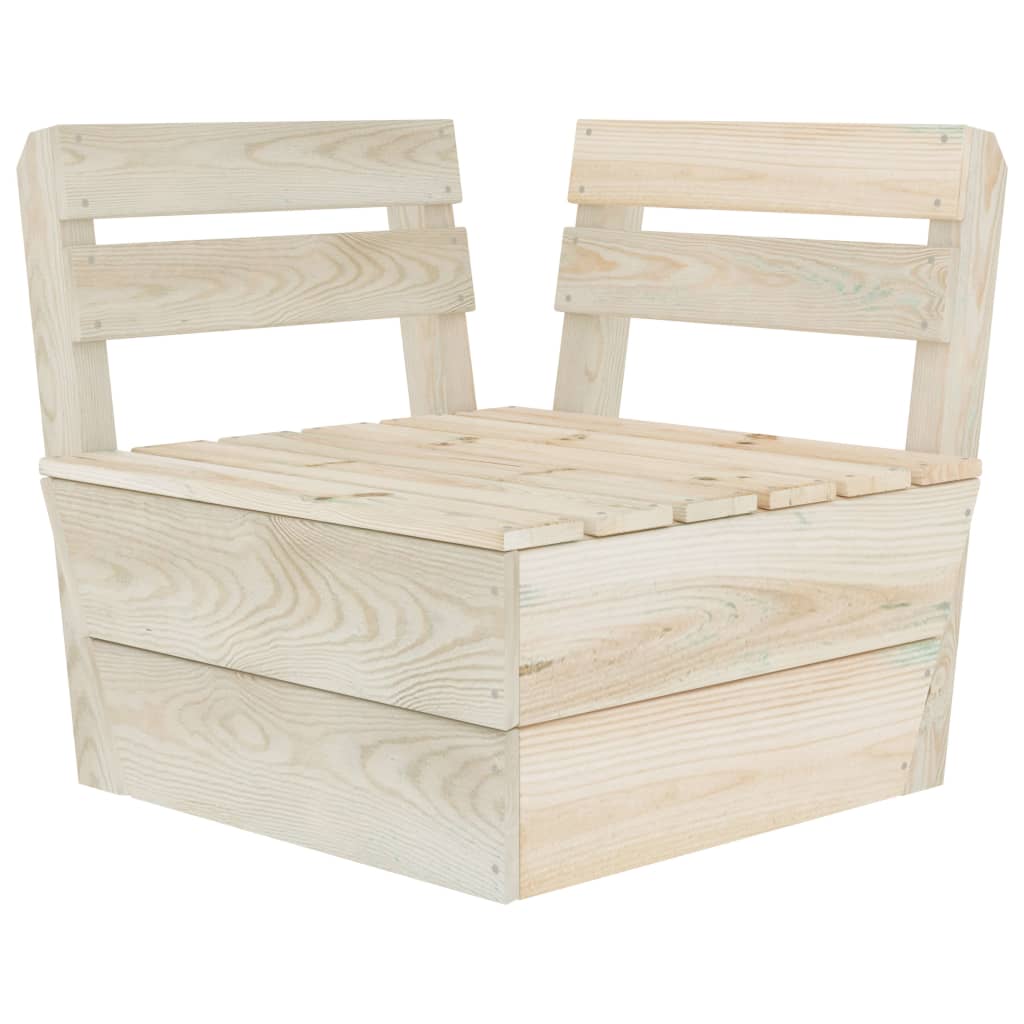 3 Piece Garden Pallet Lounge Set Impregnated Spruce Wood