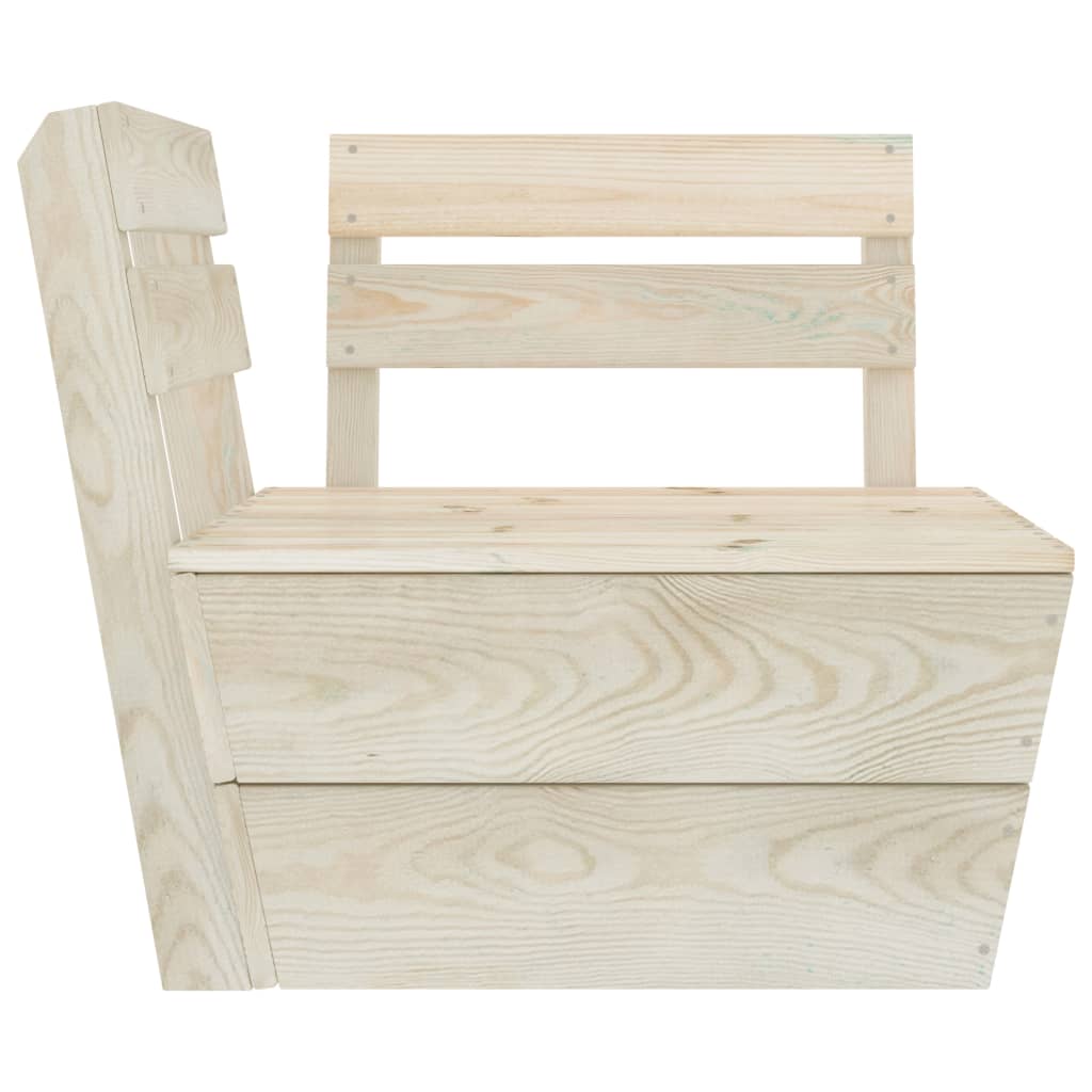 10 Piece Garden Pallet Lounge Set Impregnated Spruce Wood