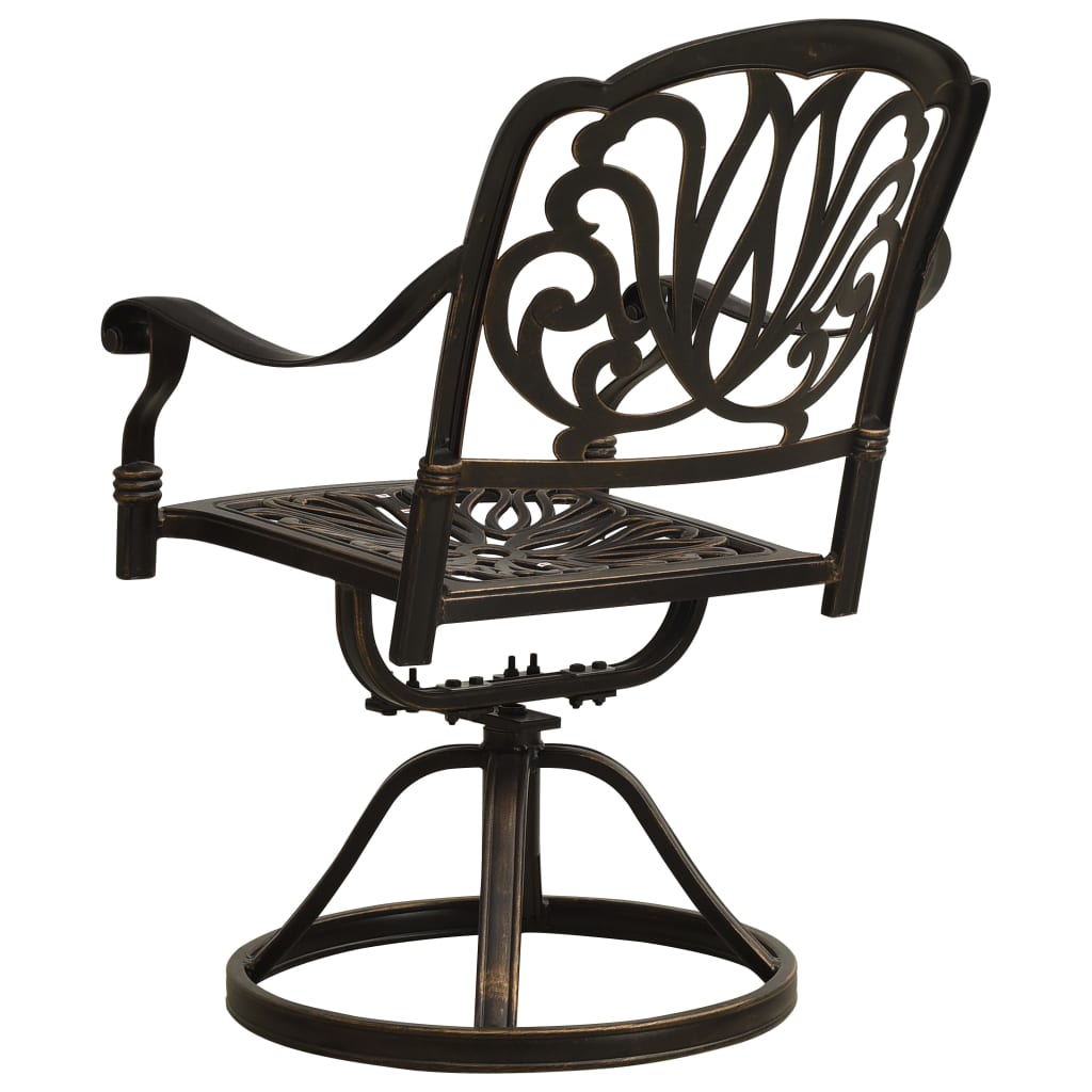 3 Piece Bistro Set Cast Aluminium Bronze