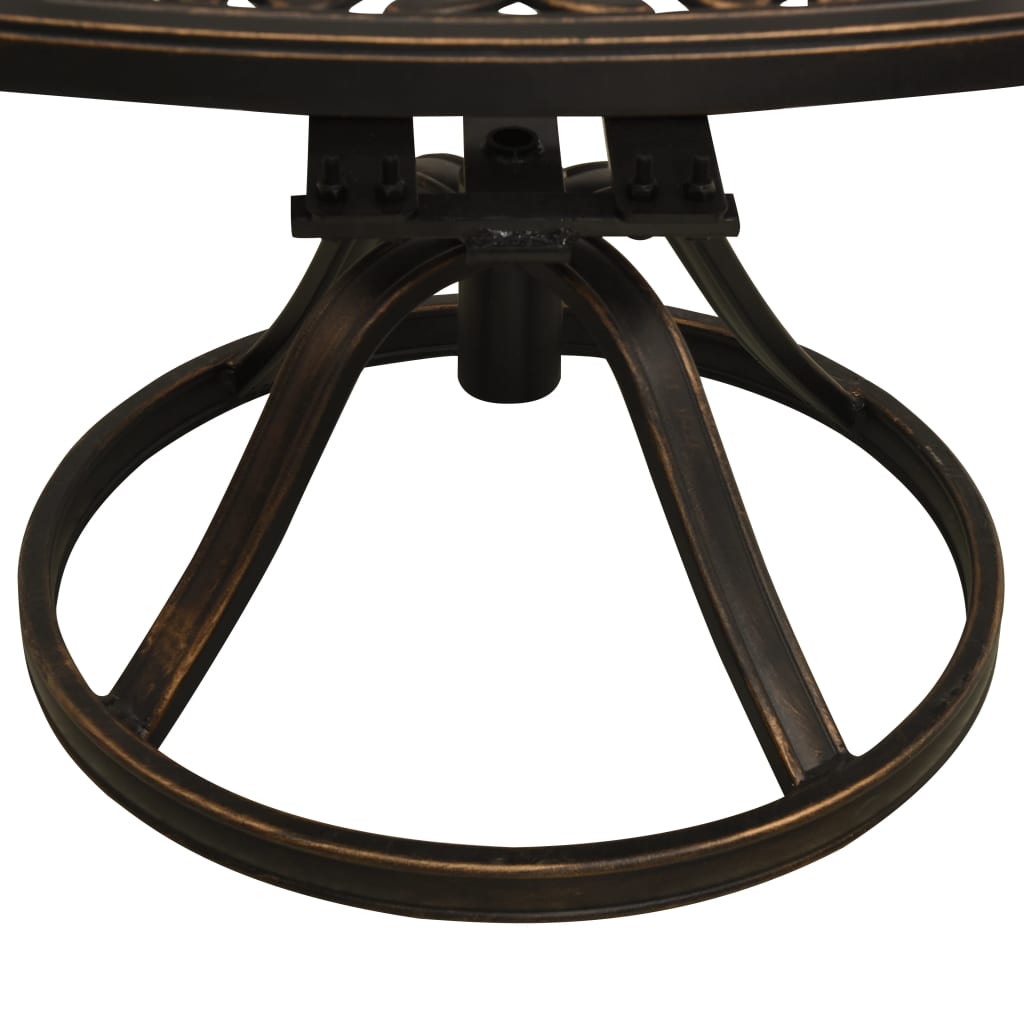 3 Piece Bistro Set Cast Aluminium Bronze