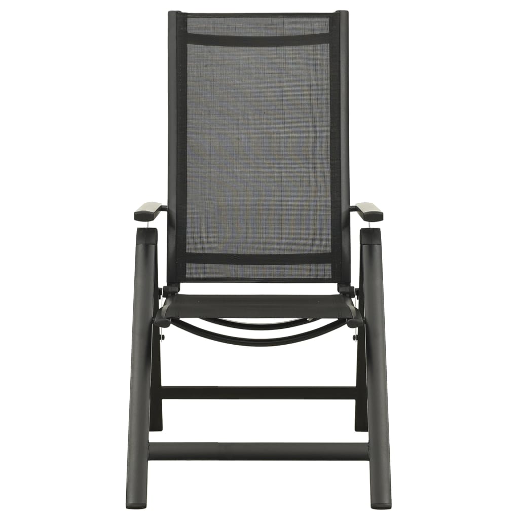 3 Piece Bistro Set Black and Anthracite