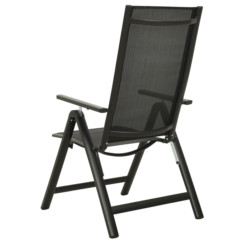 3 Piece Bistro Set Black and Anthracite