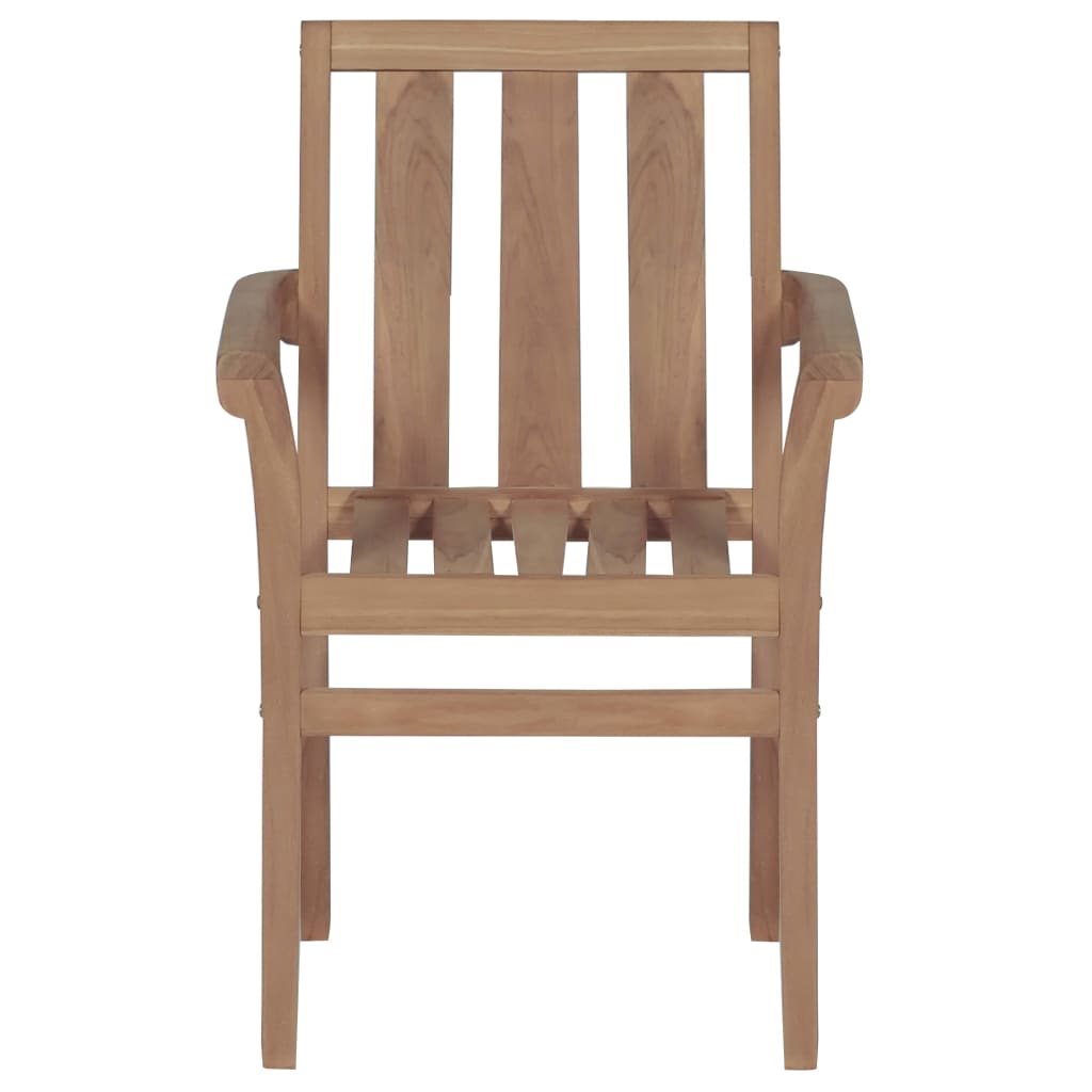 Stackable Garden Chairs 6 pcs Solid Teak Wood