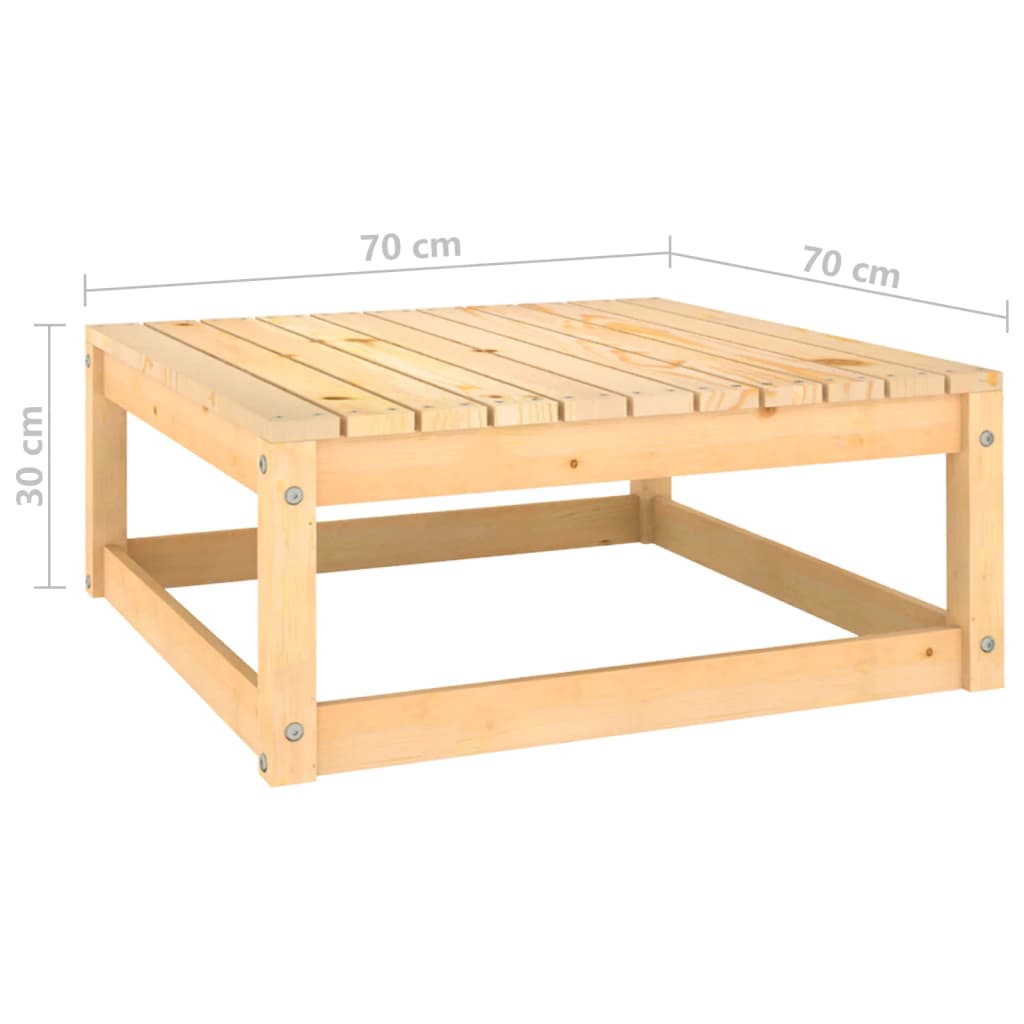 3 Piece Garden Lounge Set Solid Pinewood