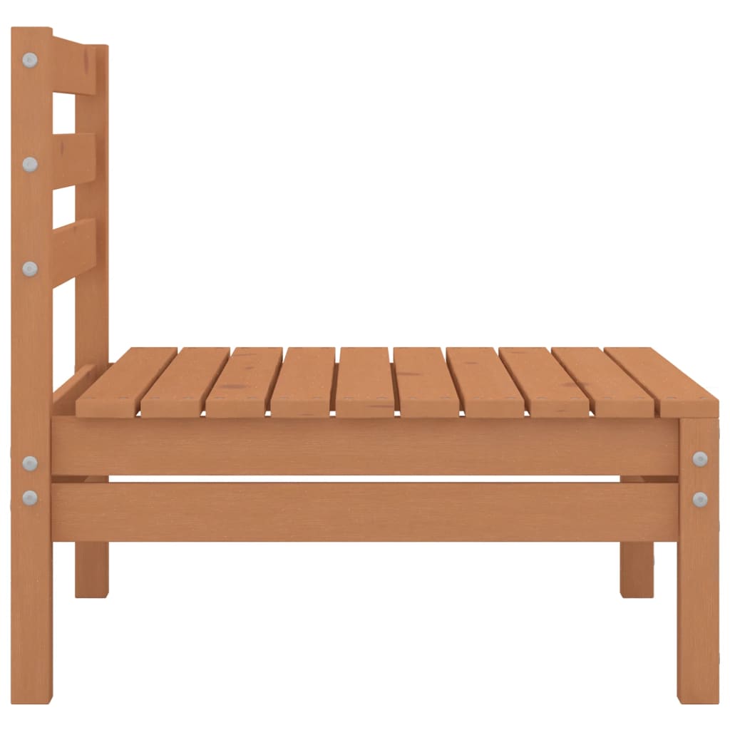 3 Piece Garden Lounge Set Honey Brown Solid Pinewood