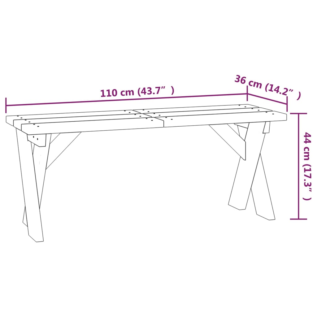 3 Piece Garden Dining Set Impregnated Pinewood