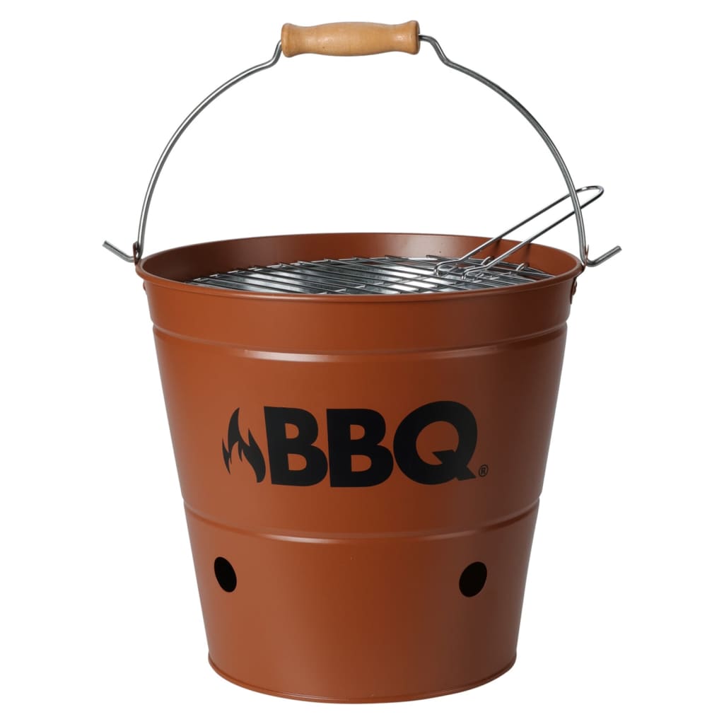 ProGarden Bucket Barbecue Grill BBQ 26 cm Dark Orange