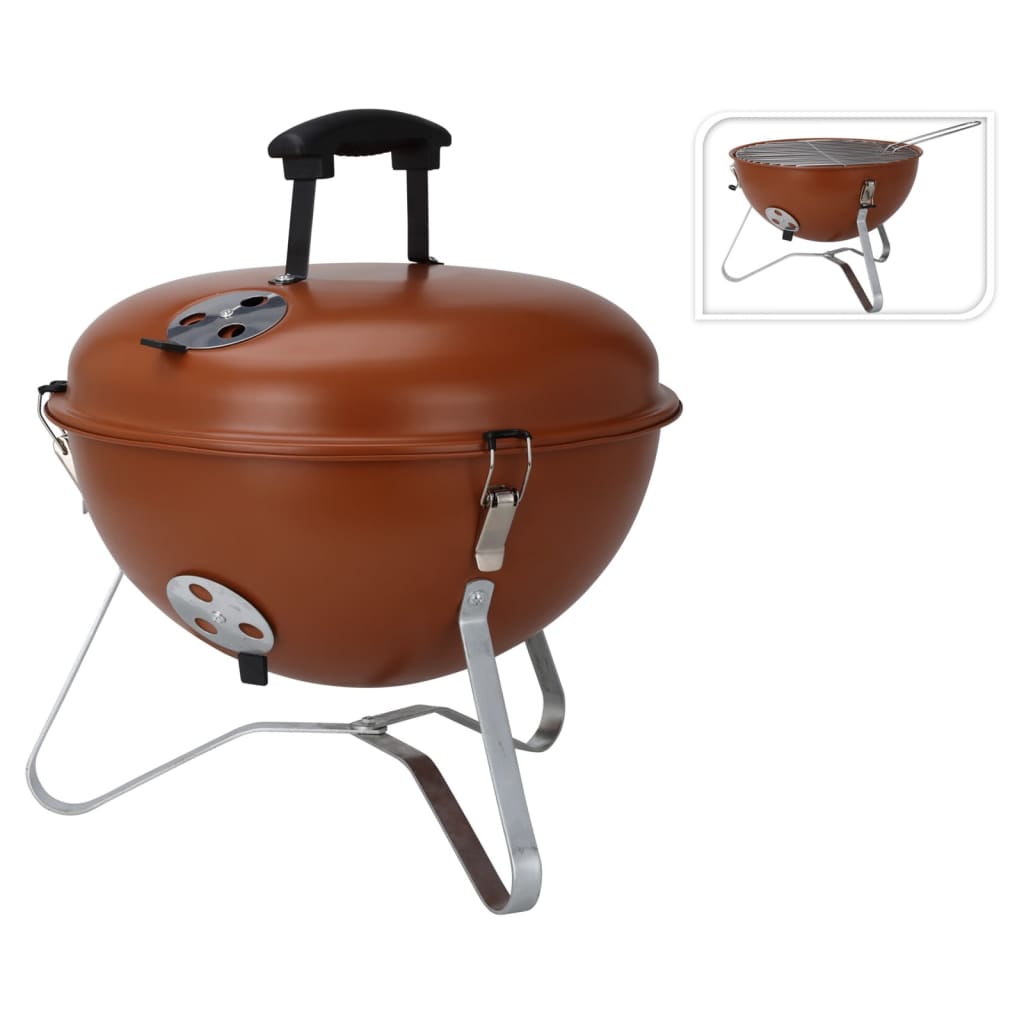 ProGarden BBQ Grill Ball Shape 37 cm Orange