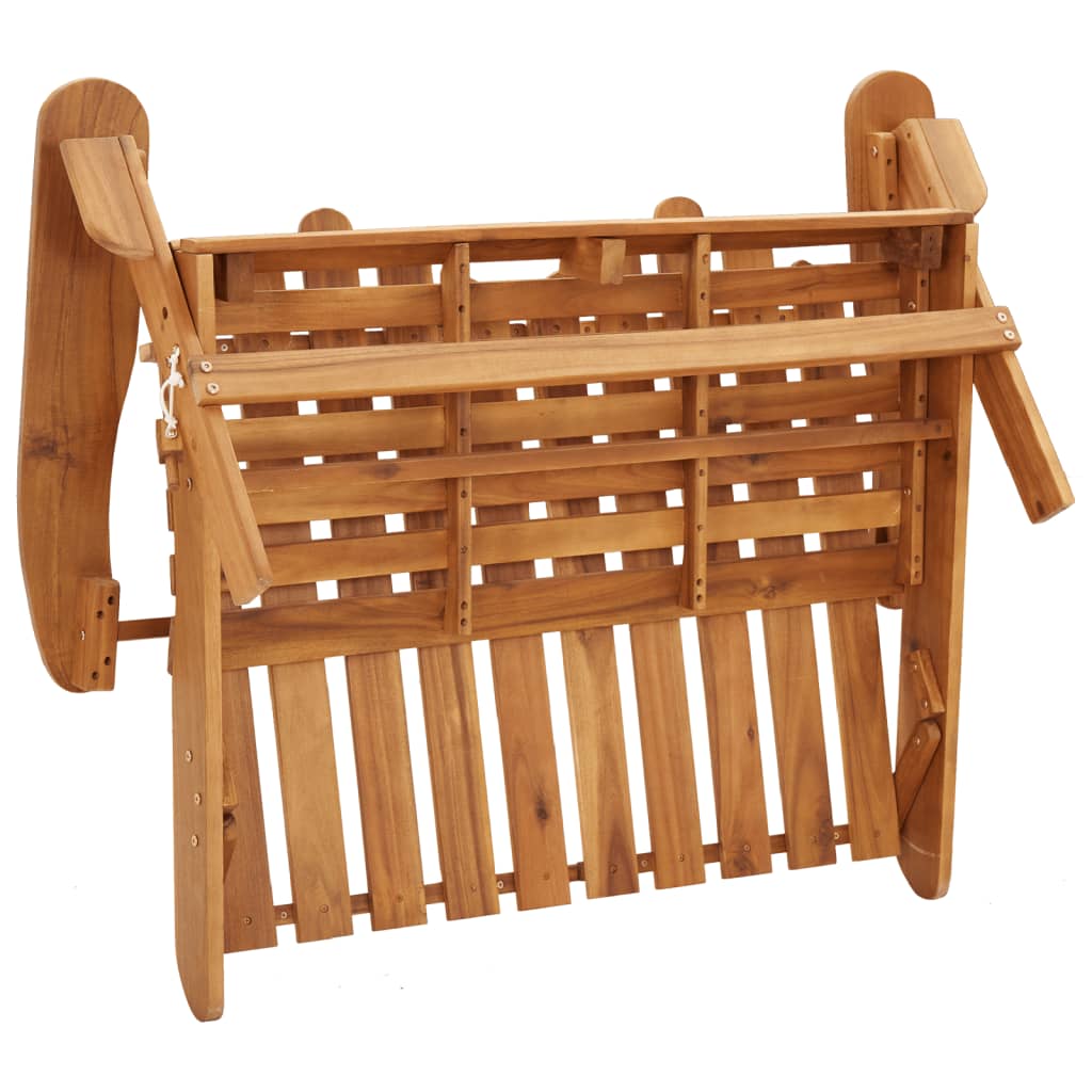 4 Piece Adirondack Garden Lounge Set Solid Wood Acacia