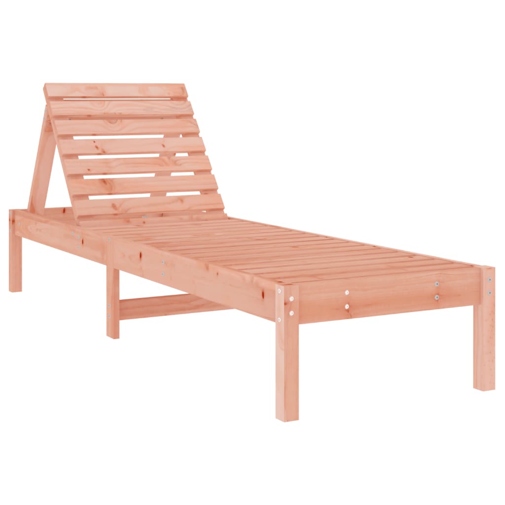 Sun Loungers 2 pcs with Table Solid Wood Douglas