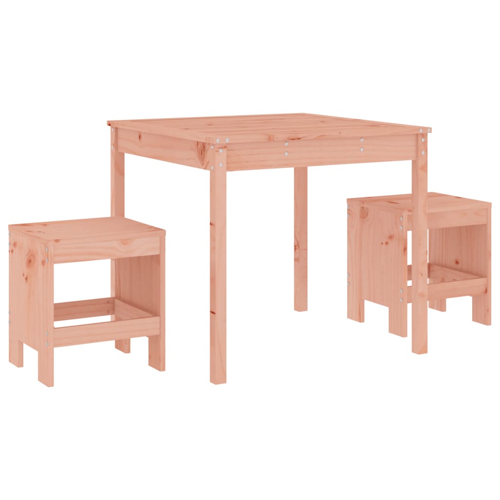 3 Piece Garden Bistro Set Solid Wood Douglas