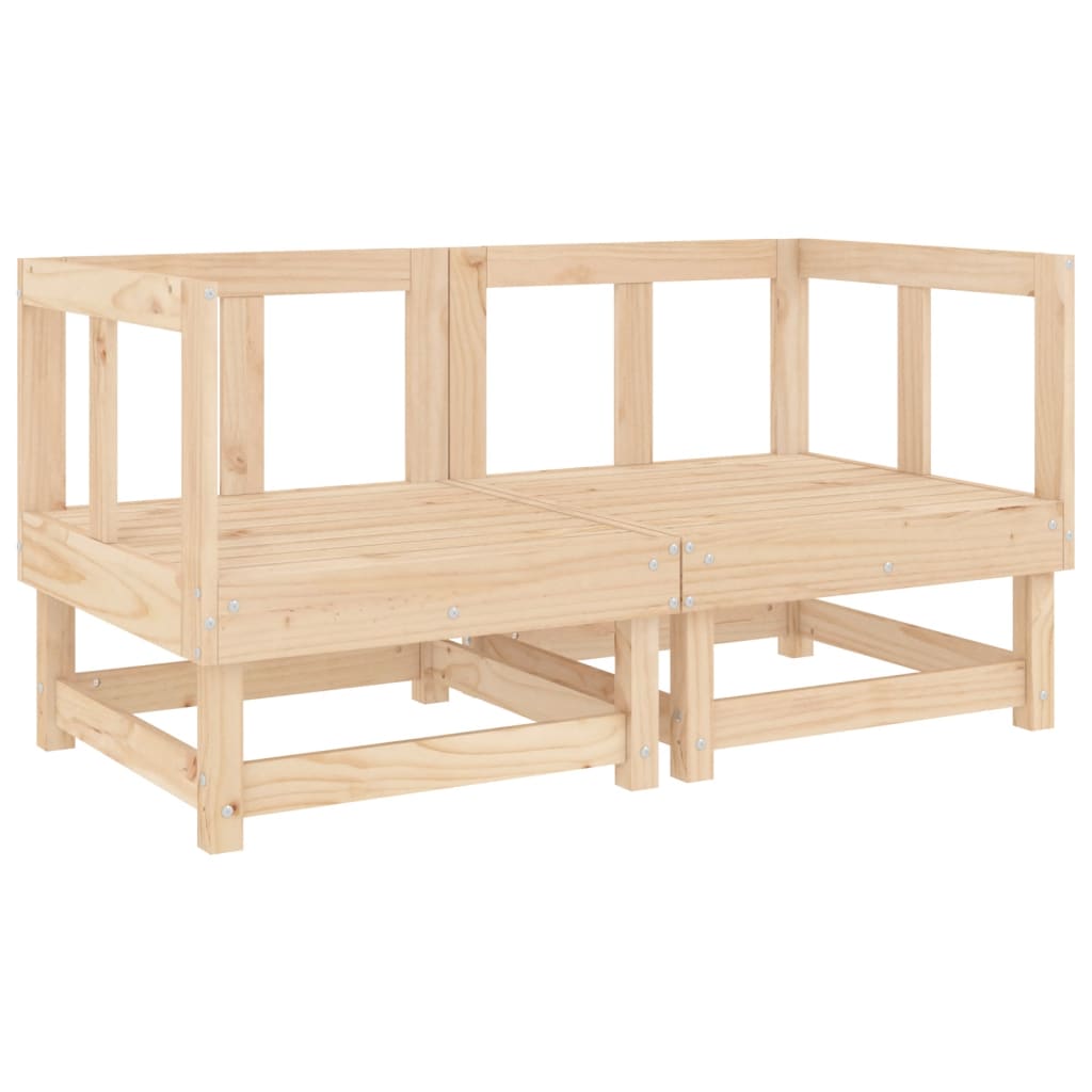 11 Piece Garden Lounge Set Solid Wood Pine