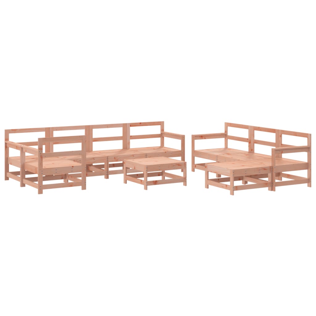 10 Piece Garden Lounge Set Solid Wood Douglas