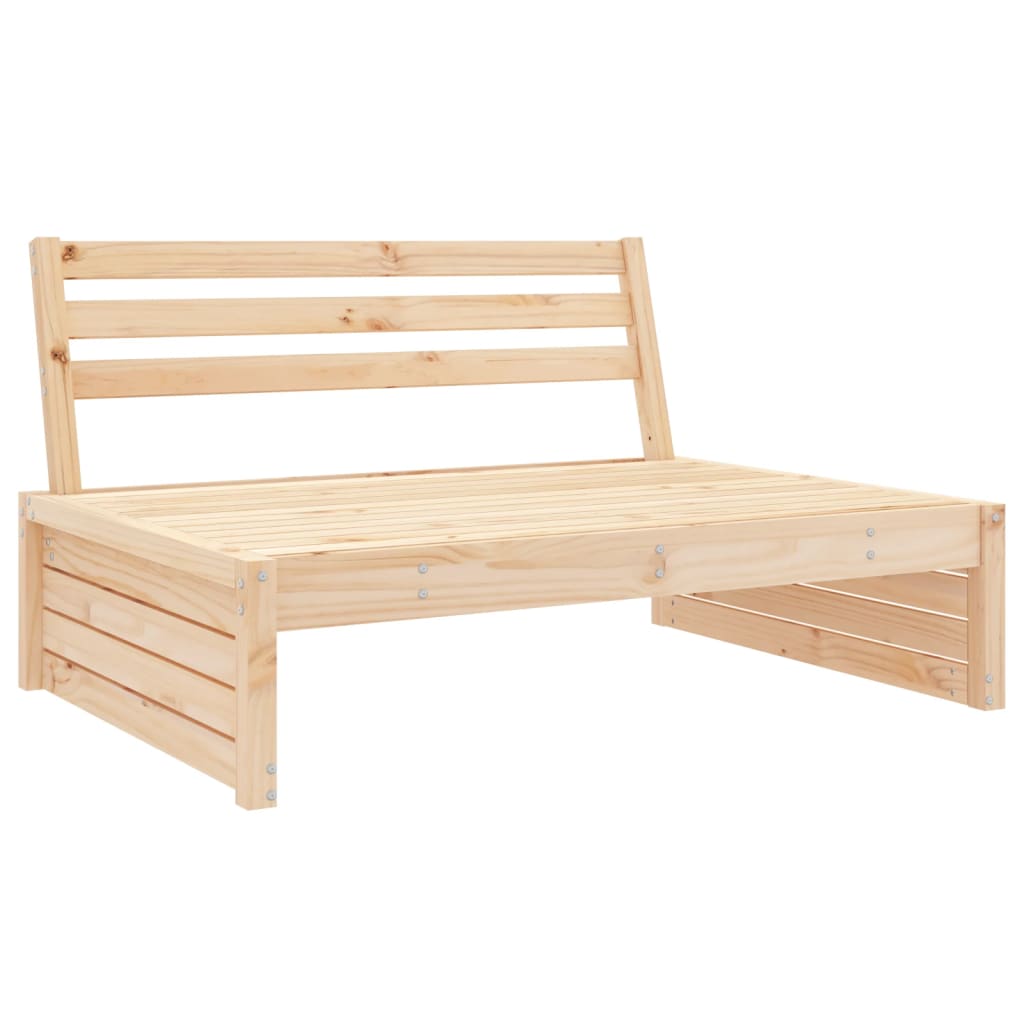 2 Piece Garden Lounge Set Solid Wood Pine