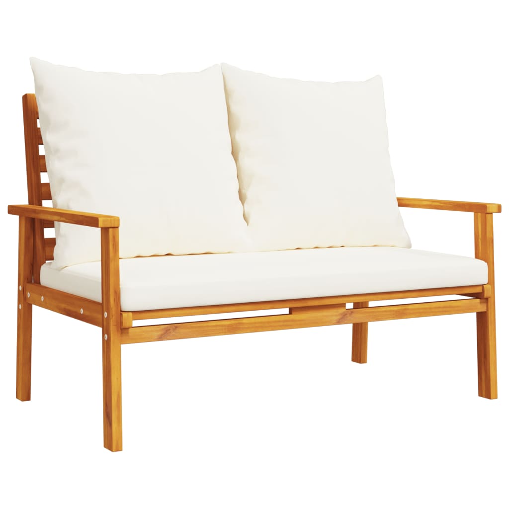 3 Piece Garden Lounge Set with Cushions Solid Wood Acacia