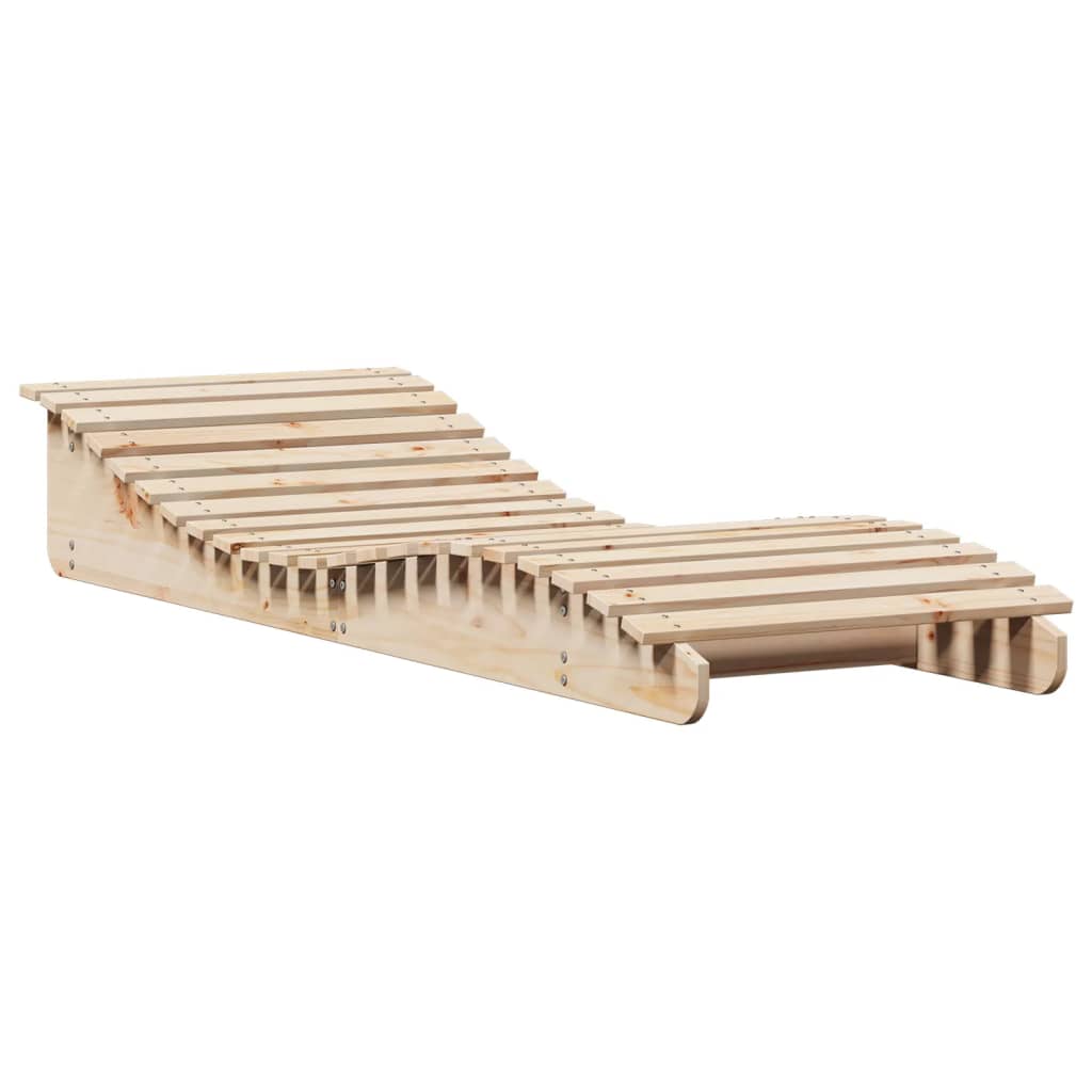 Sun Lounger 205x70x31.5 cm Solid Wood Pine