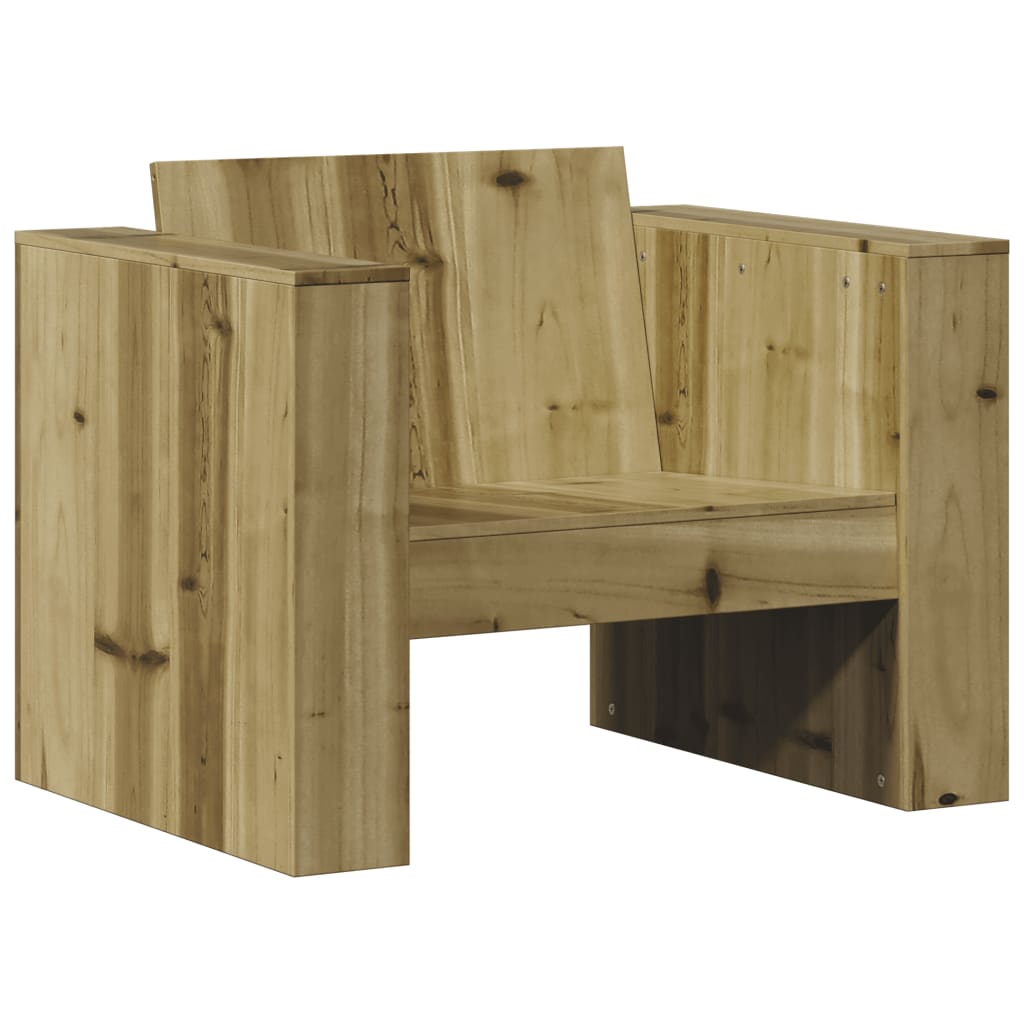 2 Piece Garden Lounge Set Impregnated Wood Pine