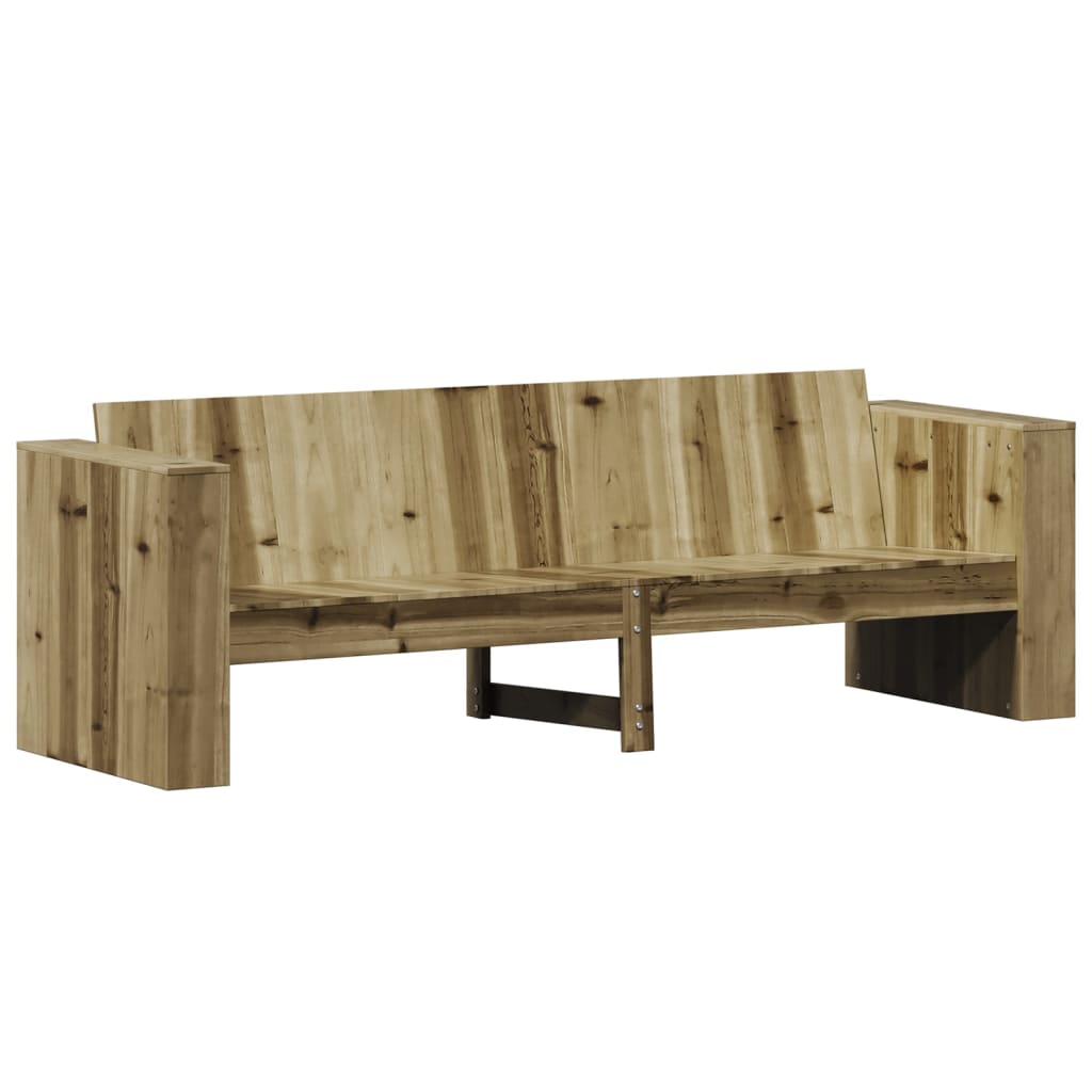 2 Piece Garden Lounge Set Impregnated Wood Pine