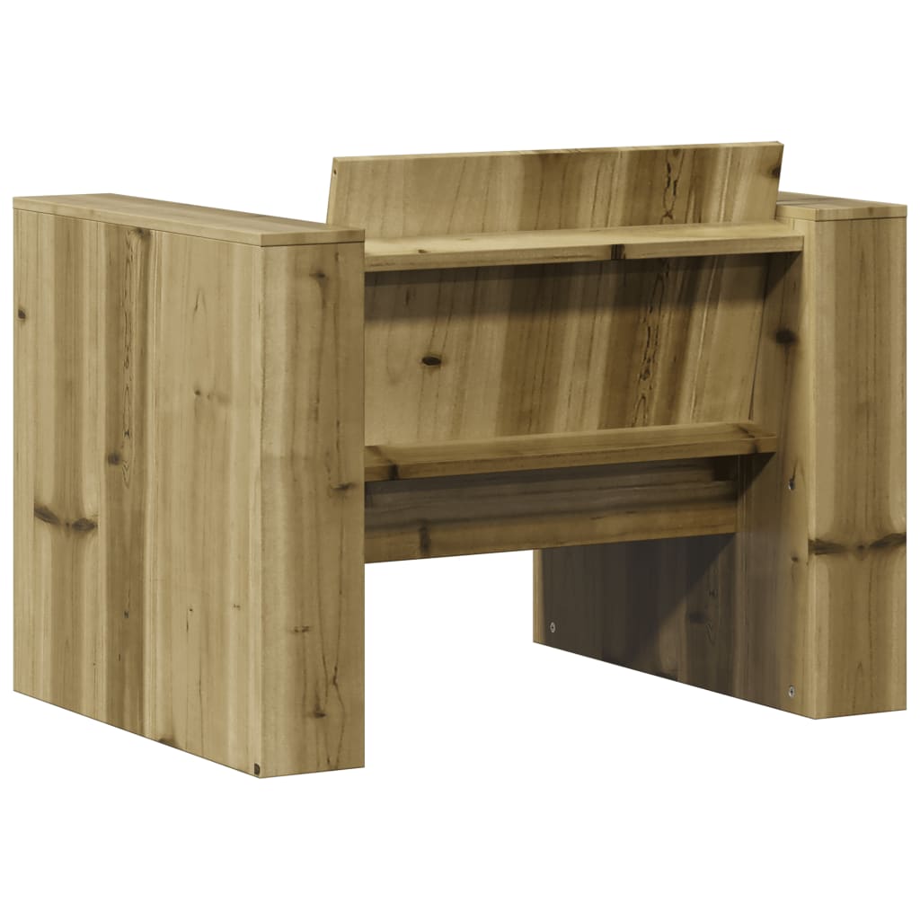 2 Piece Garden Lounge Set Impregnated Wood Pine